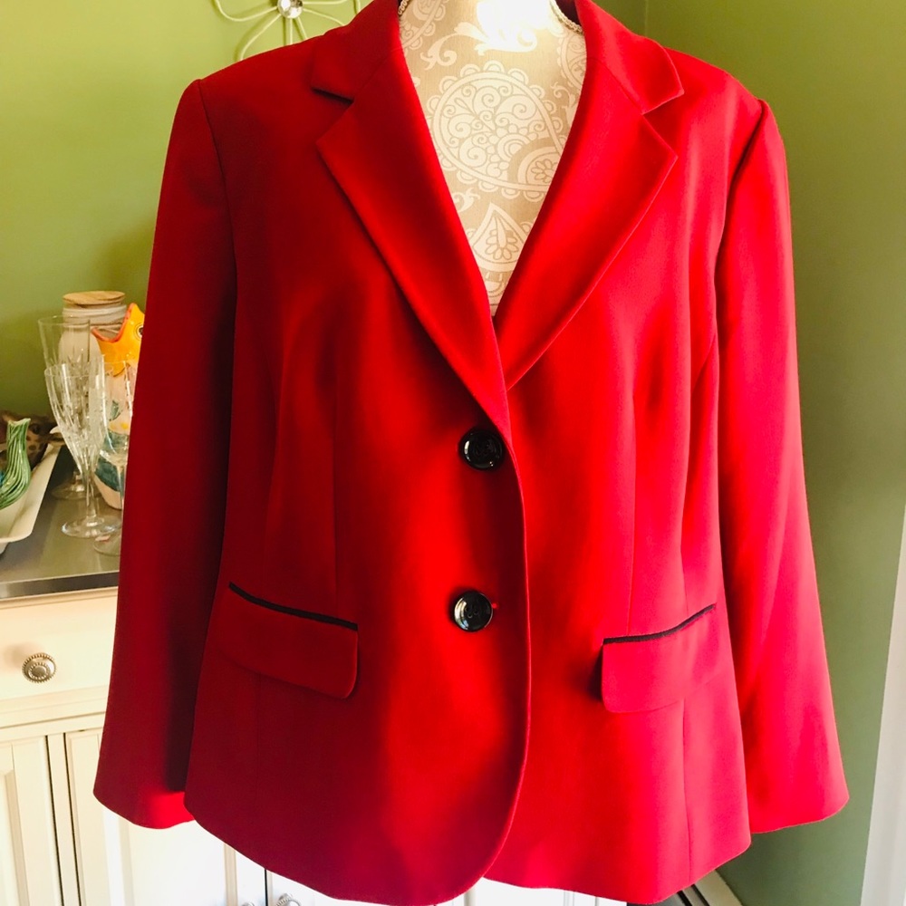 Beautiful jones studio Red Blazer 18W